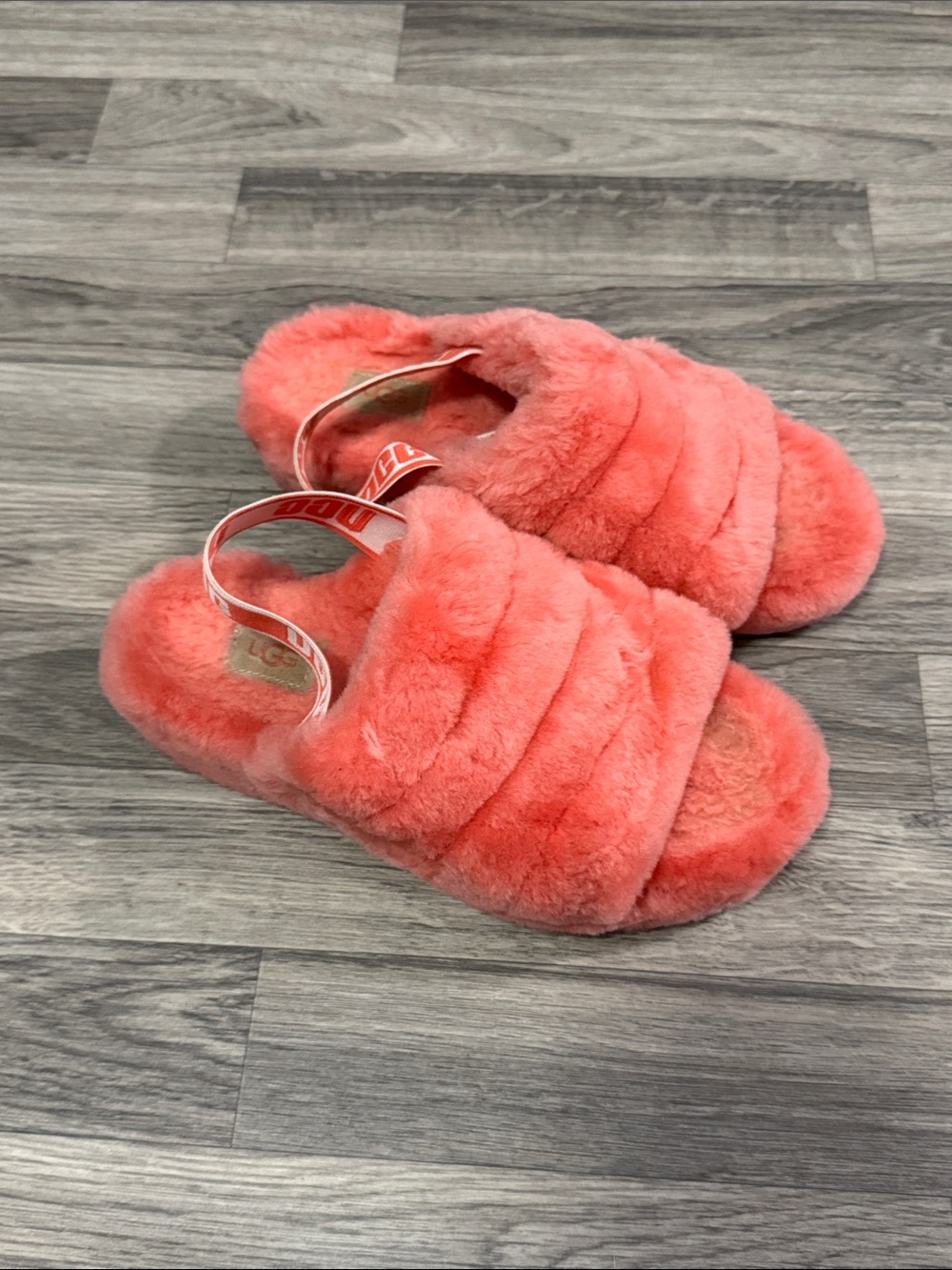 Ugg Fluff Yeah Slide sling back slippers women’s sz 6